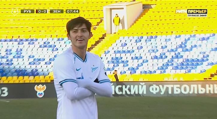 گل اول زنیت به روبین کازان توسط سردار آزمون