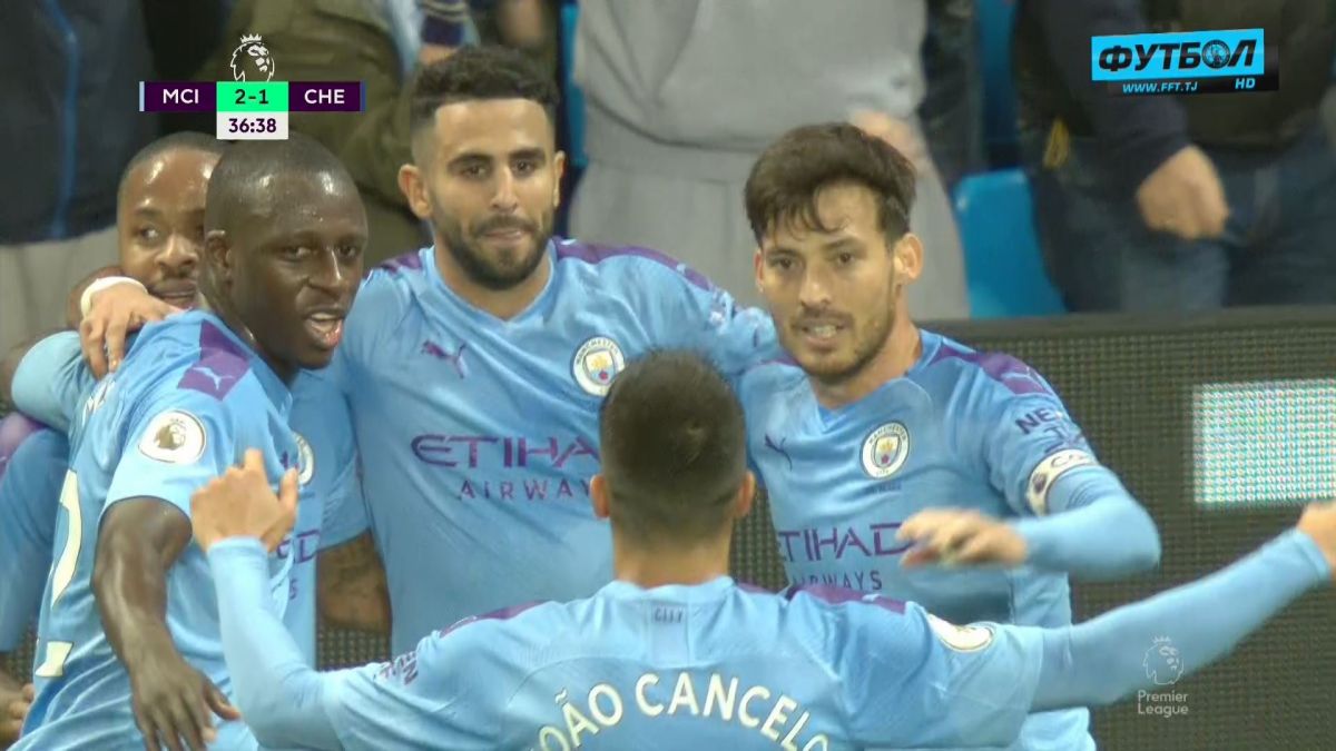 گل دوم منچستر سیتی به چلسی (ریاض محرز)
