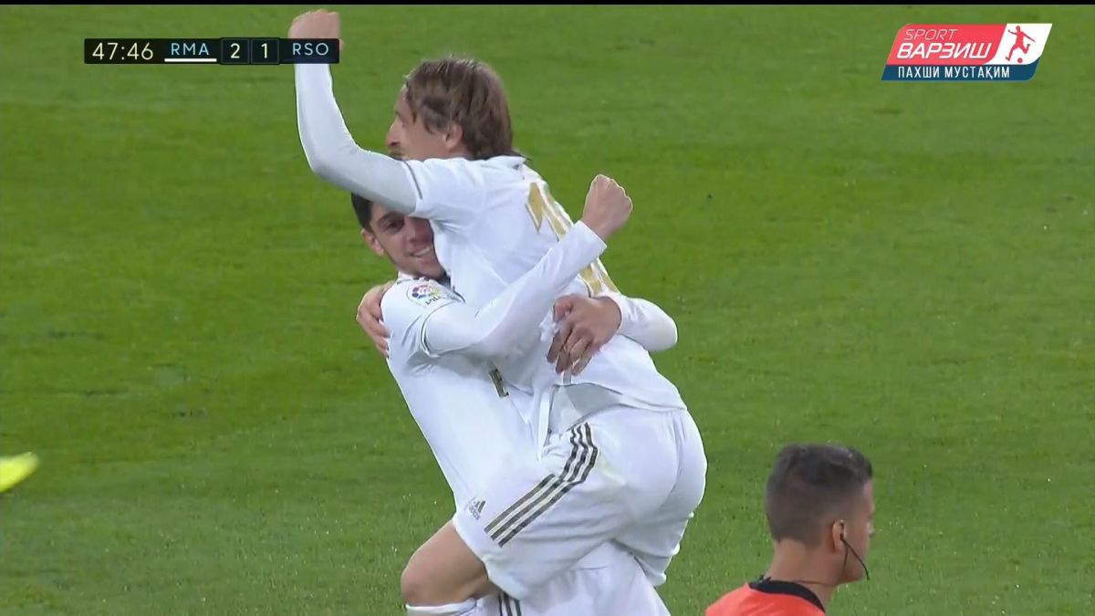 گل دوم رئال مادرید به رئال سوسیداد (والورده)