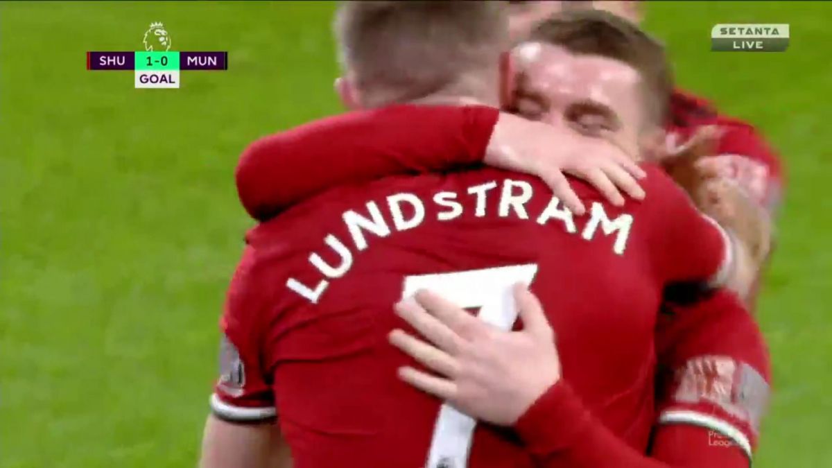 گل اول شفیلد یونایتد به منچستریونایتد (جان فلک)