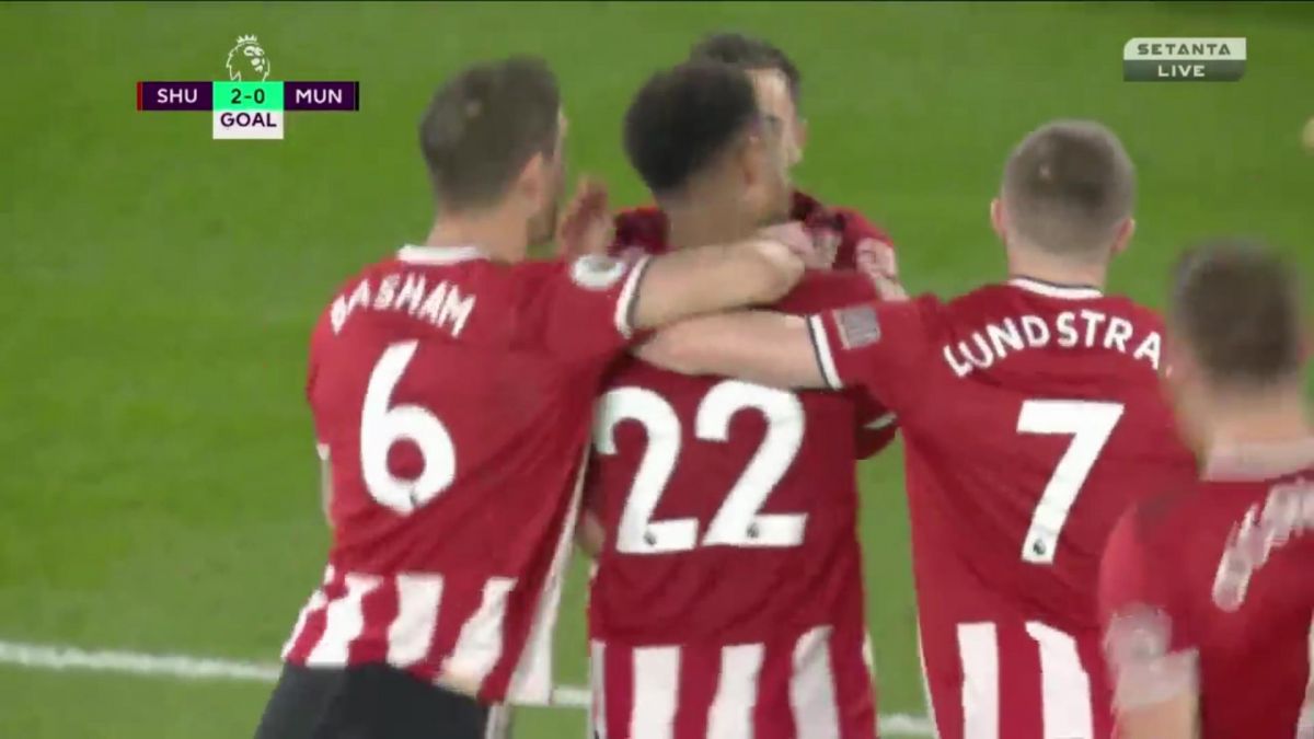 گل دوم شفیلد یونایتد به منچستریونایتد (لیزین موسه)