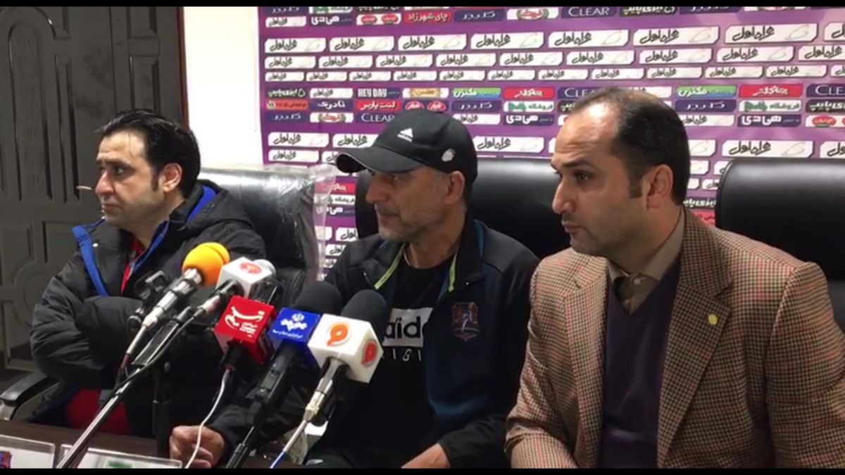 اختصاصی/ کنفرانس خبری حسن بادامکی، مربی نساجی بعد از بازی با استقلال