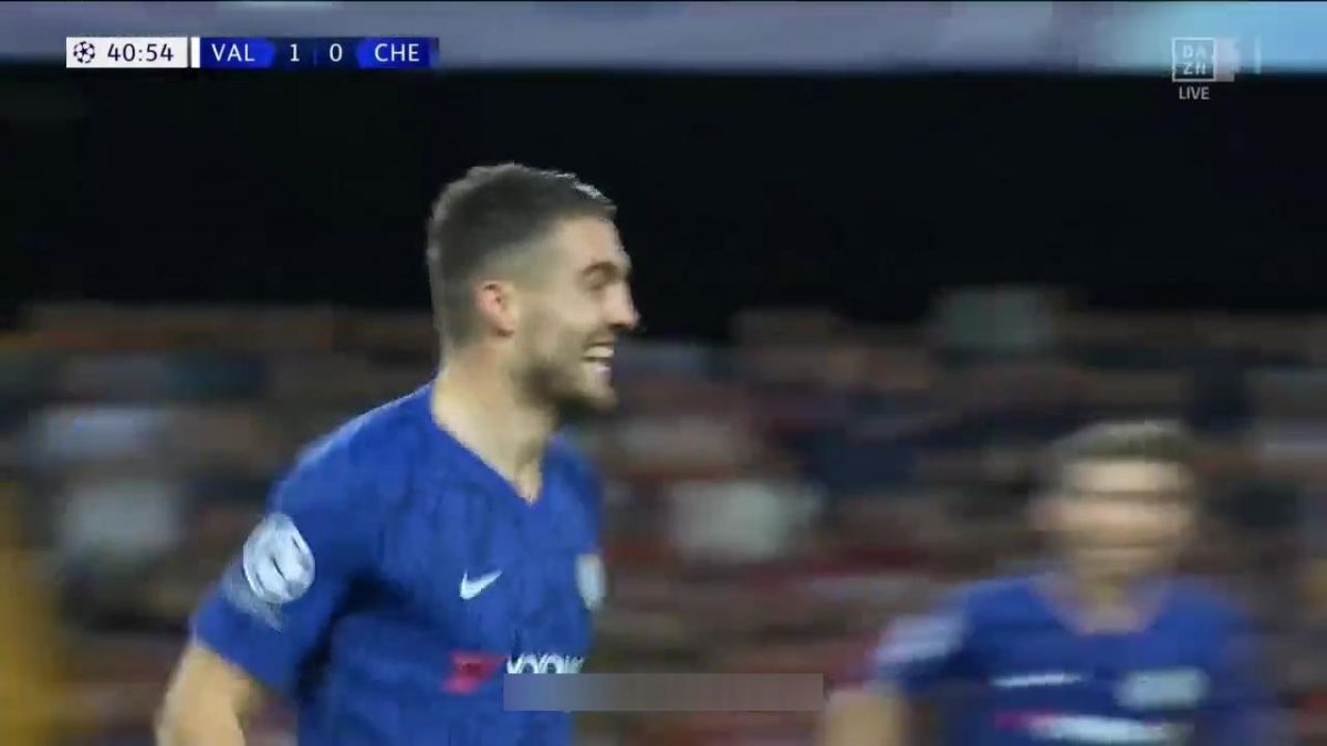 گل اول چلسی به والنسیا (کواچیچ)