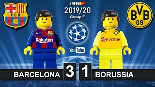 شبیه سازی بازی بارسلونا 3-1 دورتموند با عروسک لگو