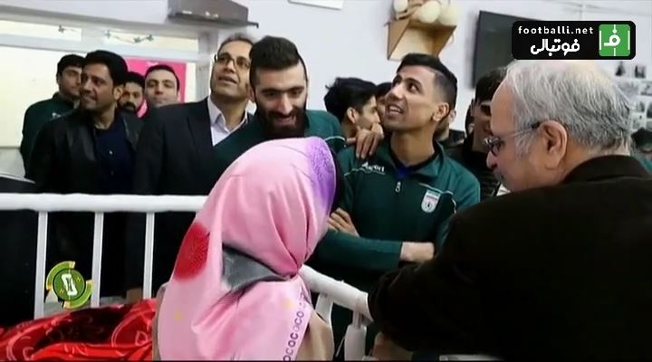 حرکت پسندیده بازیکنان و کادر فنی تیم ملی فوتسال ایران