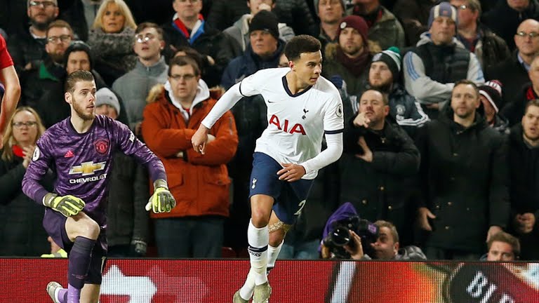 گل اول تاتنهام به منچستر یونایتد (دله الی)