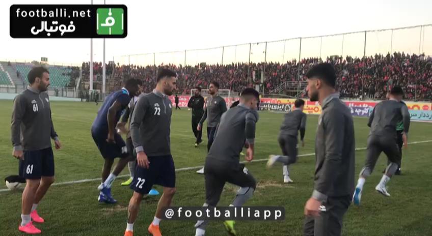 اختصاصی/ گرم کردن ذوب آهن پیش از بازی با پرسپولیس