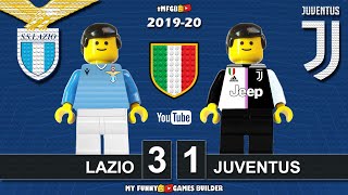 شبیه سازی بازی لاتزیو 3-1 یوونتوس با عروسک لگو
