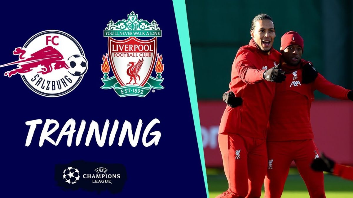 تمرین لیورپول برای بازی مقابل سالزبورگ