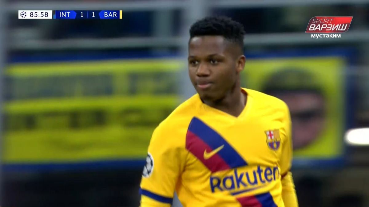 گل دوم بارسلونا به اینتر (فاتی)