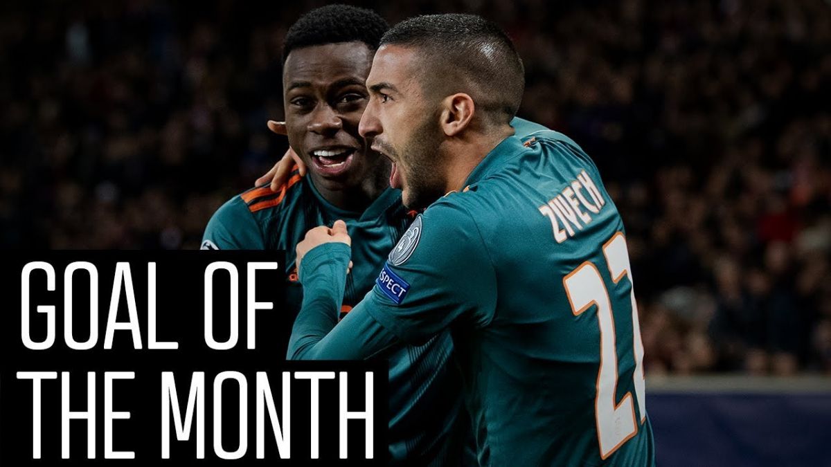 گل برتر آژاکس در ماه نوامبر 2019