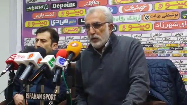 اختصاصی/ کنفرانس خبری حسین فرکی، سرمربی پیکان بعد از بازی با سپاهان