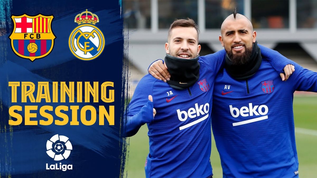 تمرین بارسلونا برای ال کلاسیکو