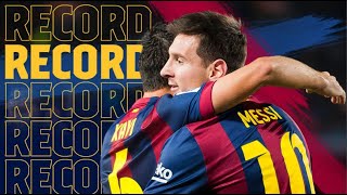 مسی در آستانه ی شکستن رکورد بازی ژاوی در ال کلاسیکو