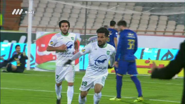 گل اول ماشین سازی به استقلال (محمد قادری)