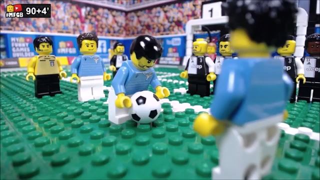شبیه سازی بازی لاتزیو 3-1 یوونتوس با عروسک لگو