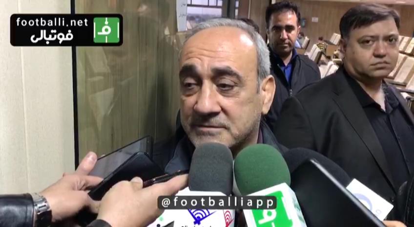 اختصاصی/ صحبت های گرشاسبی بعد از بازی پیکان - تراکتور