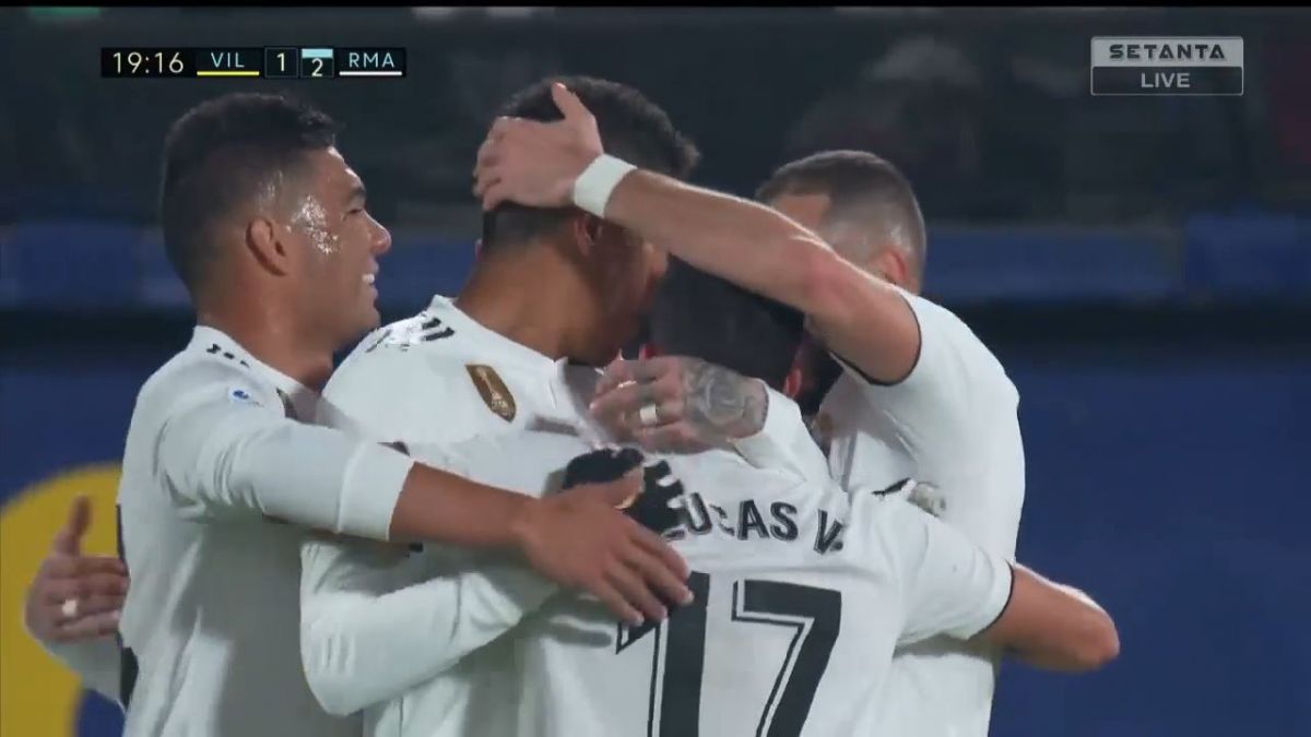 گل دوم رئال مادرید مقابل ویارئال (واران)