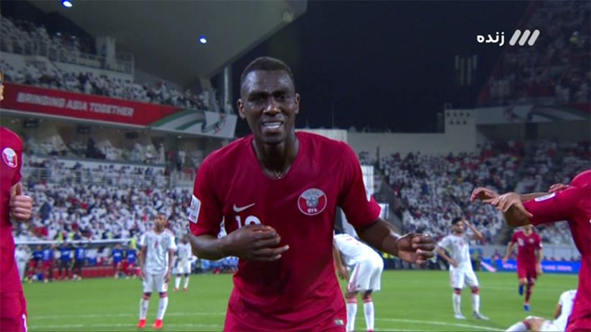 گل دوم قطر به امارات (المعز علی)