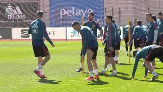 تمرین امروز تیم ملی اسپانیا (1 فروردین)