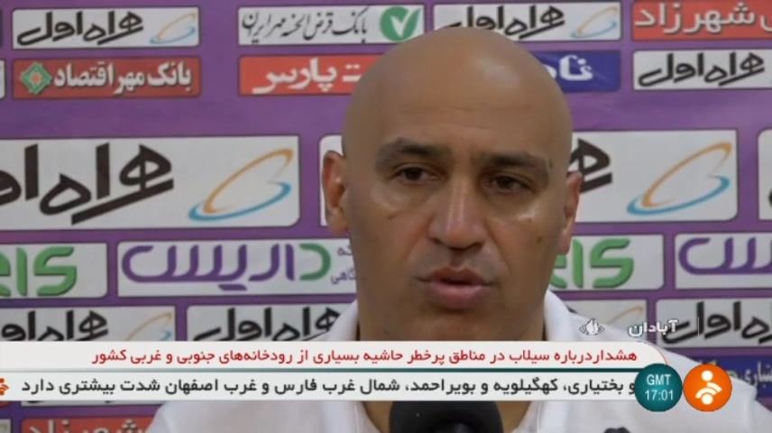 کنفرانس خبری مربیان نفت آبادان 1-2 ذوب آهن