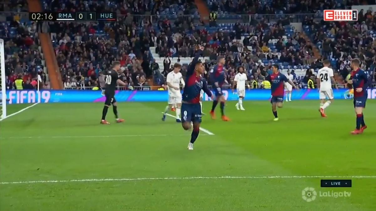 گل اول اوئسکا به رئال مادرید (هرناندز)