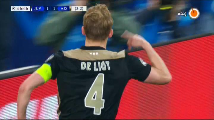 گل دوم آژاکس به یوونتوس (دی لیخت)