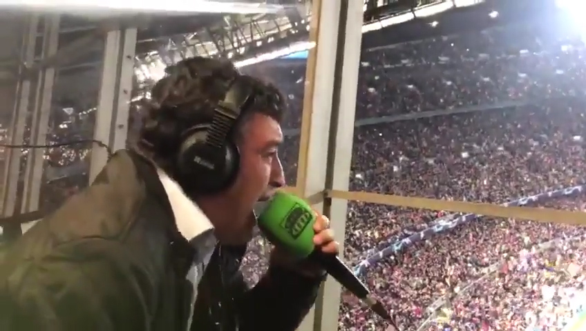 واکنش جالب گزارشگر به گل لیونل مسی مقابل منچستر