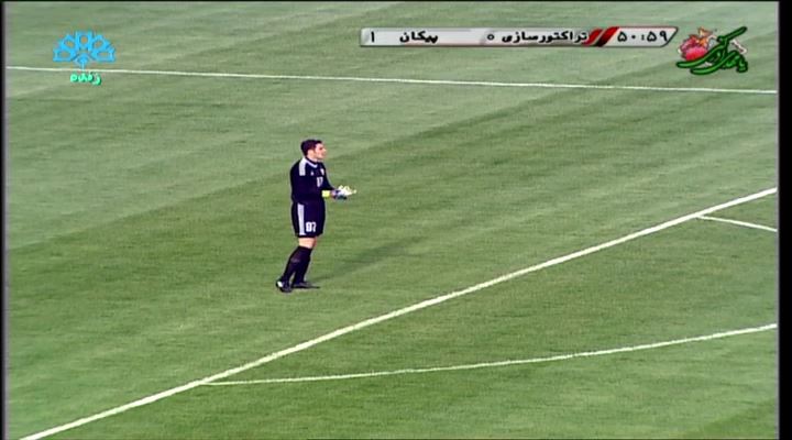 گل پیکان به تراکتورسازی با اشتباه اخباری