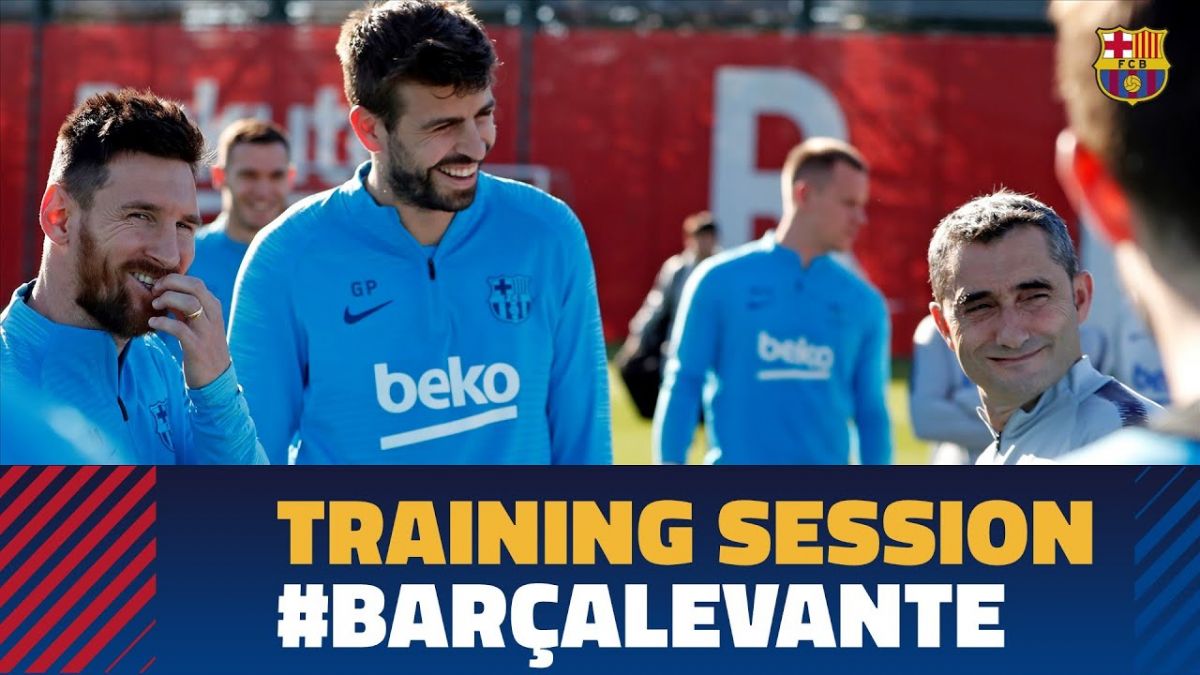 آخرین تمرین بارسلونا برای تقابل با لوانته