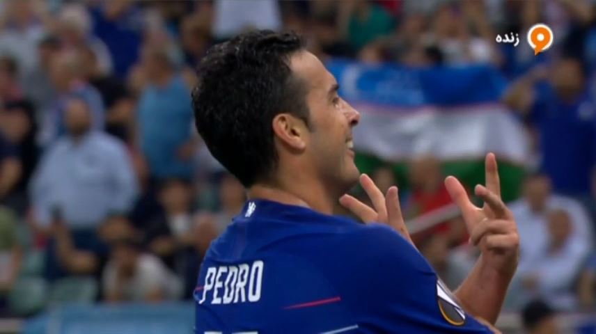 گل دوم چلسی به آرسنال (پدرو)