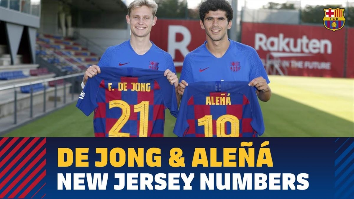 رونمایی از شماره دی یونگ و کارلس آلنا در بارسلونا