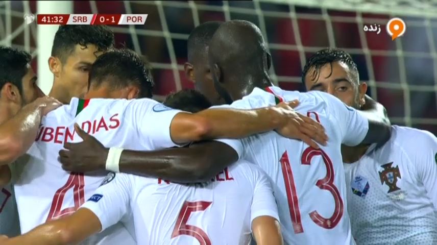 گل اول پرتغال به صربستان (ویلیام کاروالیو)