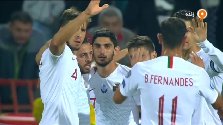 گل دوم پرتغال به صربستان (گونسالو گوئدس)