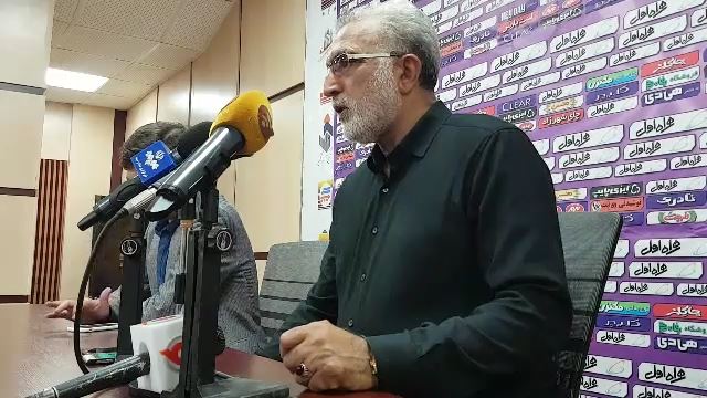 اختصاصی/ کنفرانس خبری فرکی پس از تساوی پیکان مقابل فولاد