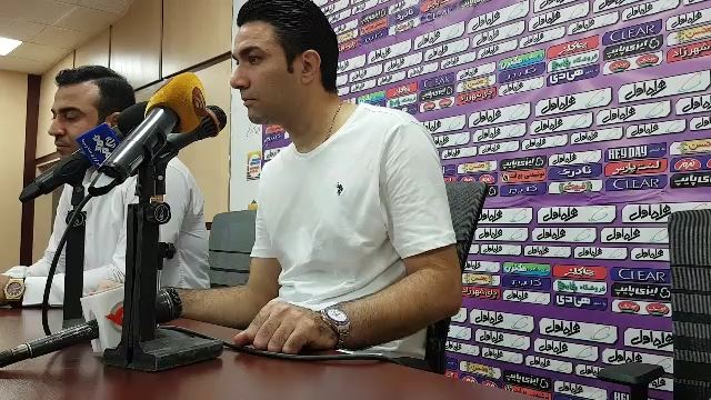 اختصاصی/ کنفرانس خبری نکونام پس از تساوی فولاد مقابل پیکان