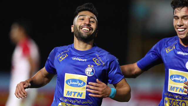 گل سوم استقلال به گل ریحان (فرشید اسماعیلی)