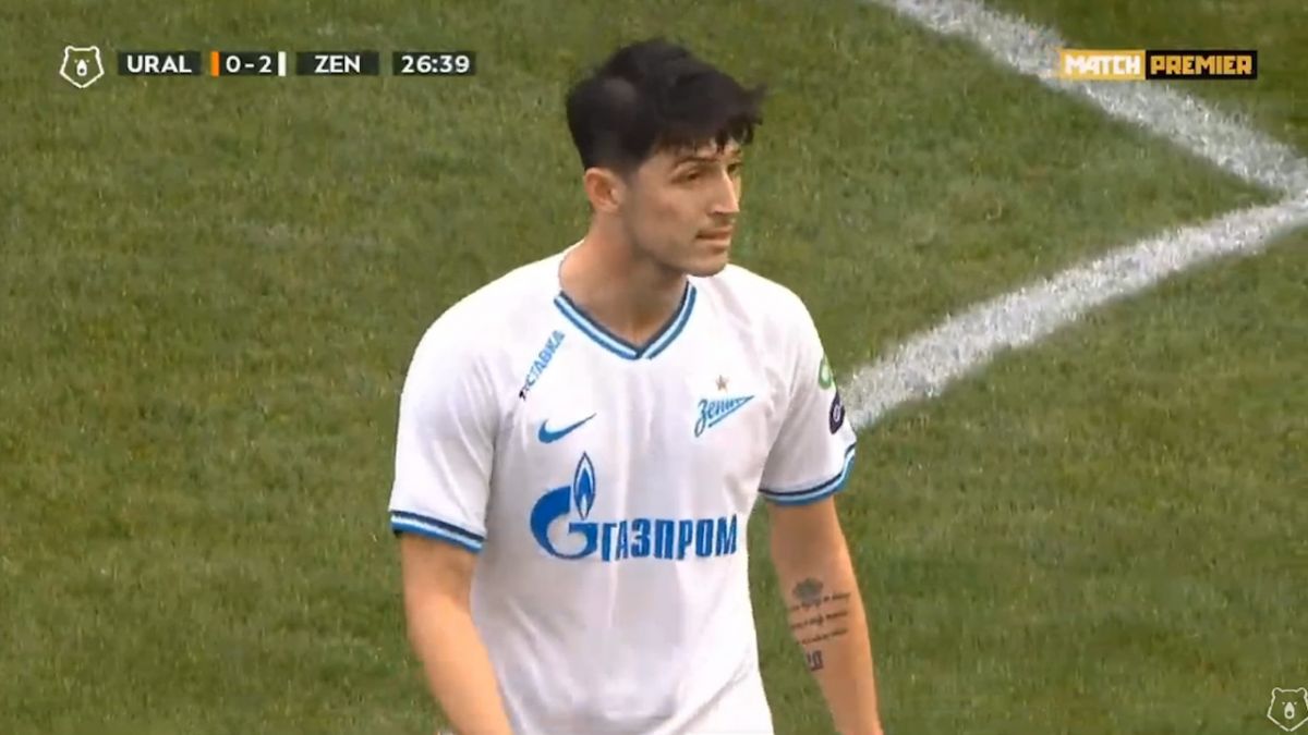 پاس گل سردار آزمون مقابل اورال روی کار تیمی تماشایی