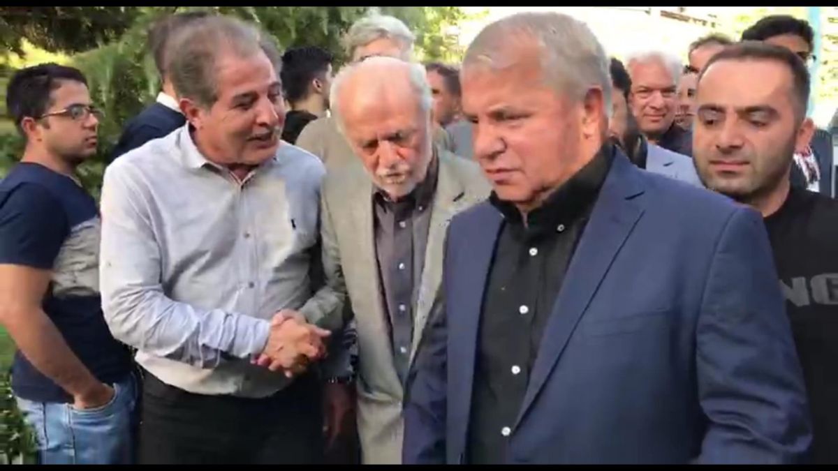 اختصاصی/ حضور علی پروین و محمود خوردبین در مراسم ختم جعفر کاشانی