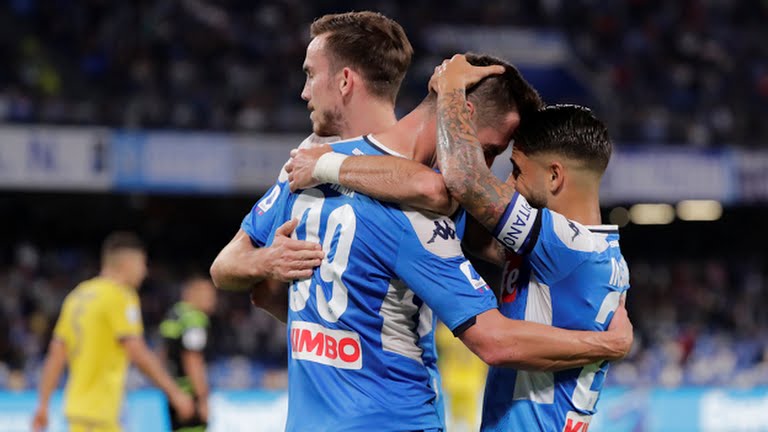 خلاصه بازی ناپولی 2-0 هلاس ورونا