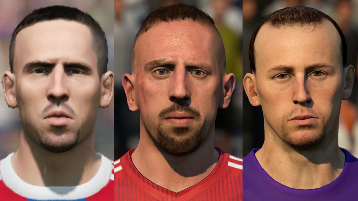 تغییرات چهره فرانک ریبری از FIFA05 تا FIFA20