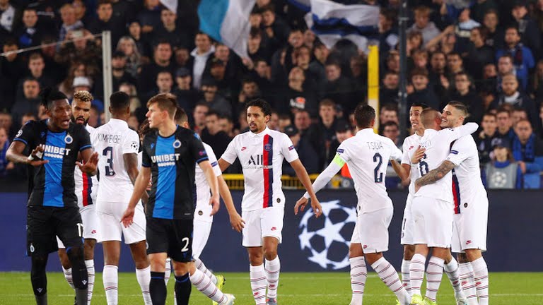 گل اول پاری سن ژرمن به کلوب بروژ (ایکاردی)