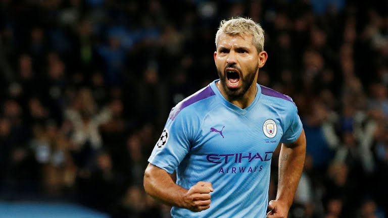 گل دوم منچستر سیتی به آتالانتا (دبل آگوئرو)