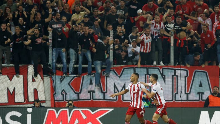 گل اول المپیاکوس به بایرن مونیخ (یوسف العربی)