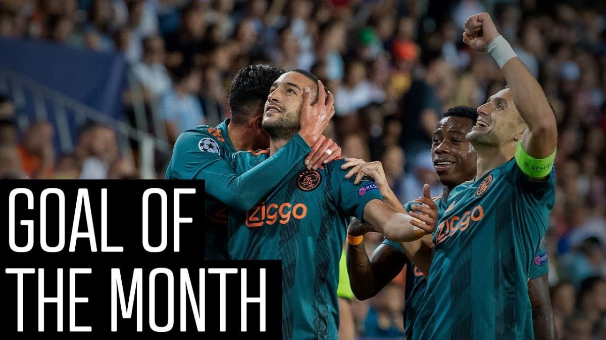 سوپرگلهای آژاکس در ماه اکتبر 2019