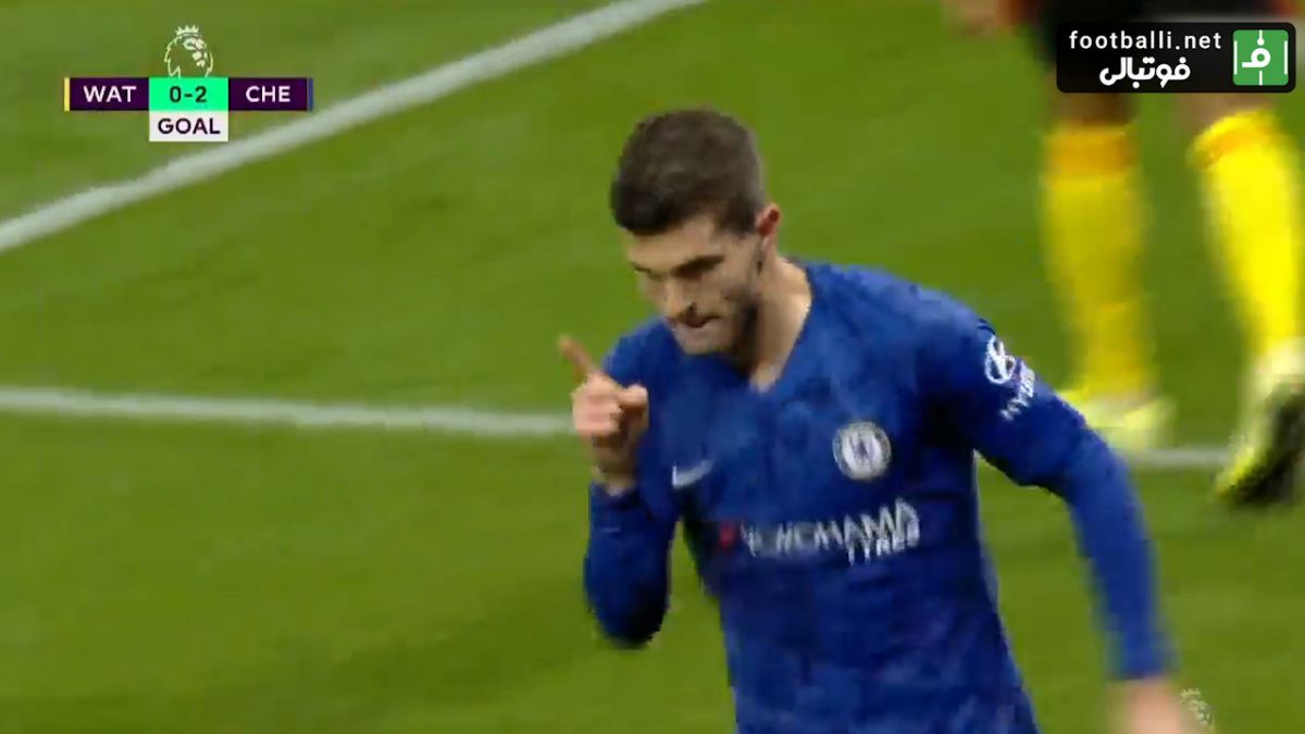 گل دوم چلسی به واتفورد (کریستین پولیشیچ)