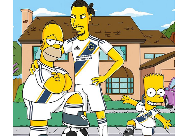 آندره آ پیرلو در قالب کارتون سیمپسون ها