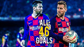 تمام 46 گل لیونل مسی در سال 2019