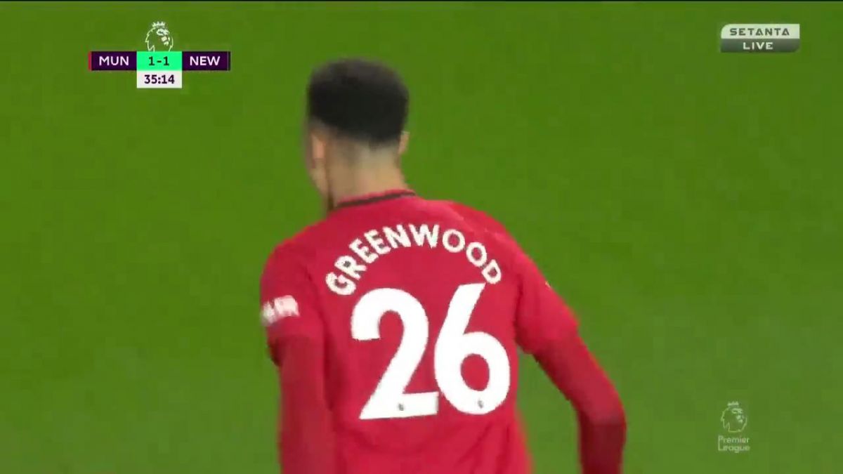 گل دوم منچستر یونایتد به نیوکاسل یونایتد (گرینوود)