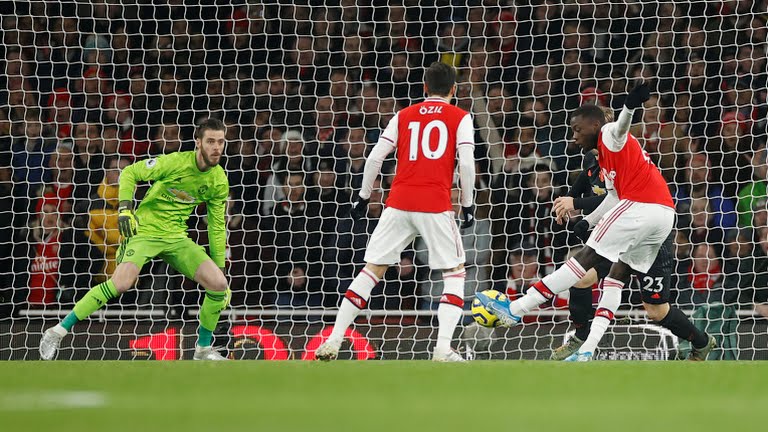 گل اول آرسنال به منچستر یونایتد (نیکولاس په په)